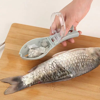 Manual Fish Scale Remover Kitchen Gadget with Lid