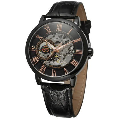 Men's Stylish Vintage Hollow Mechanical Watch