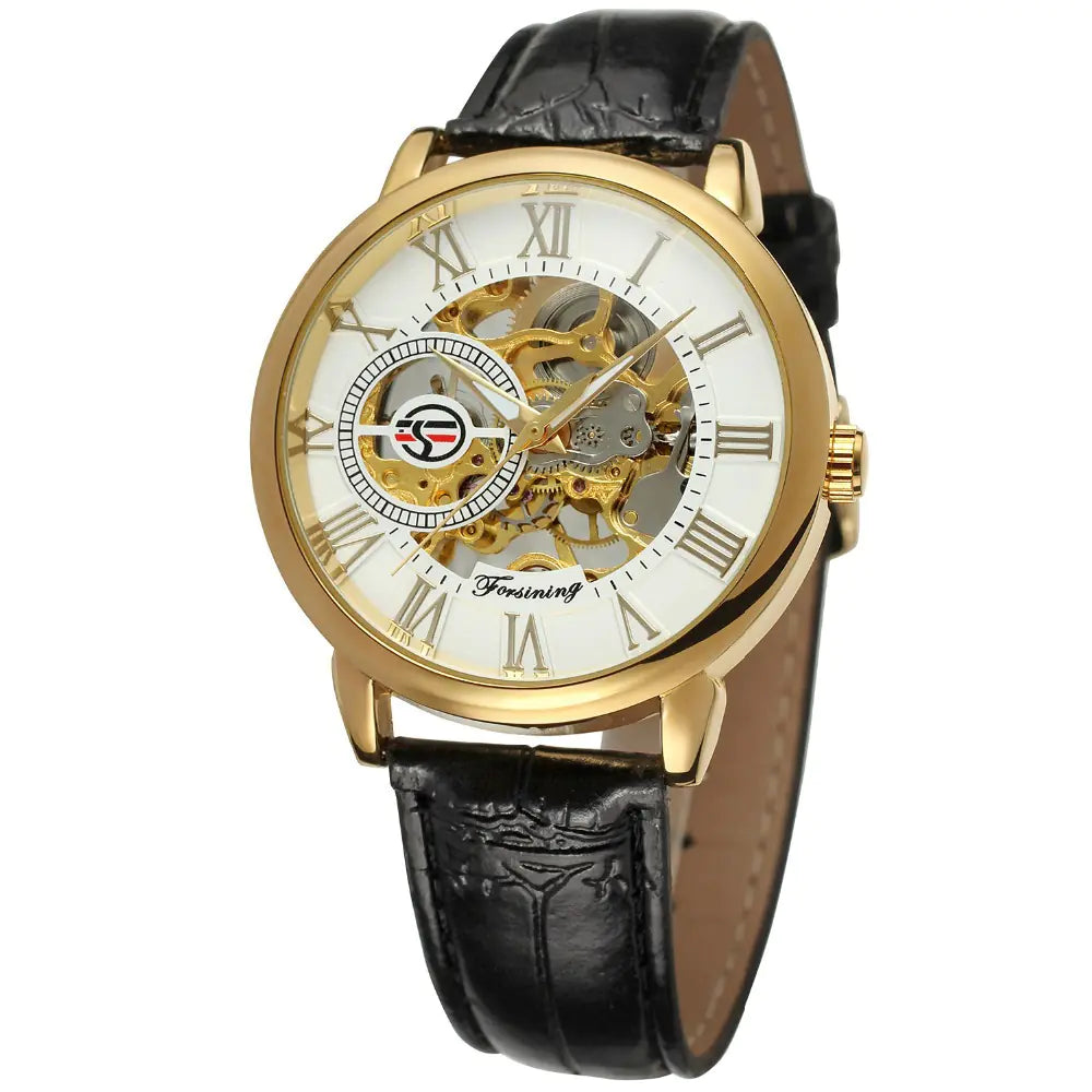 Men's Stylish Vintage Hollow Mechanical Watch
