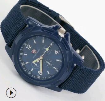 Woven Strap Sports Quartz Watch
