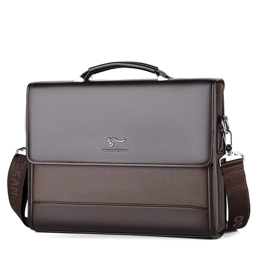 Kangaroo Men's Business Briefcase and Backpack Large Capacity