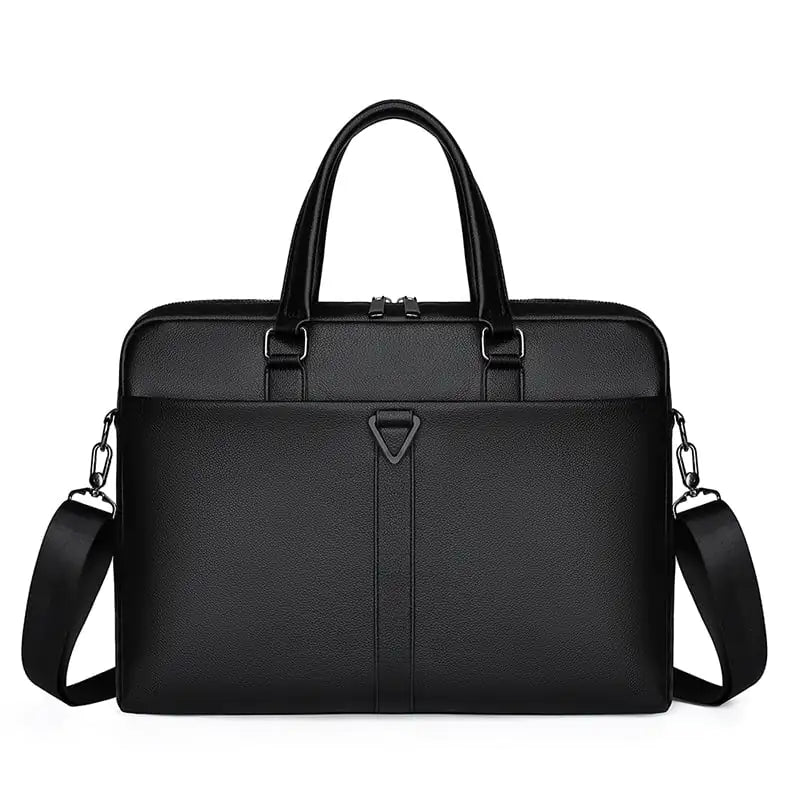 Men's PU Portable Business Briefcase with Large Capacity