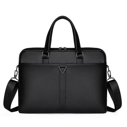 Men's PU Portable Business Briefcase with Large Capacity