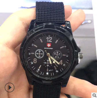 Woven Strap Sports Quartz Watch